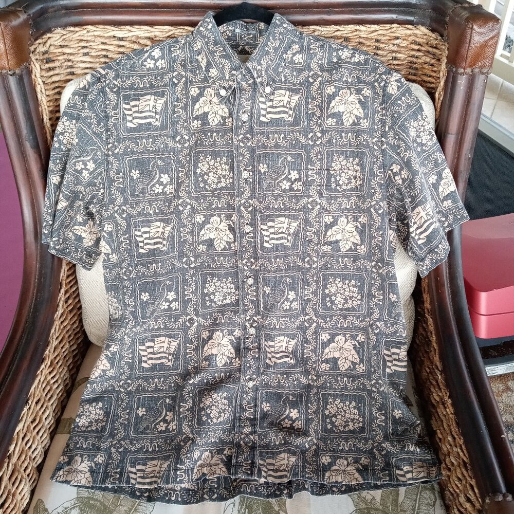 Reyn Spooner Archival Print Hawaiian Shirt